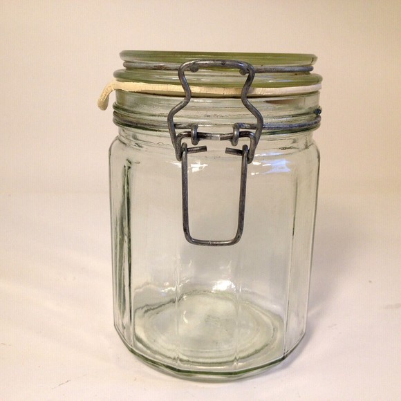 Unbranded Kitchen Vintage Wide Mouth Decorative Canning Jar Glass